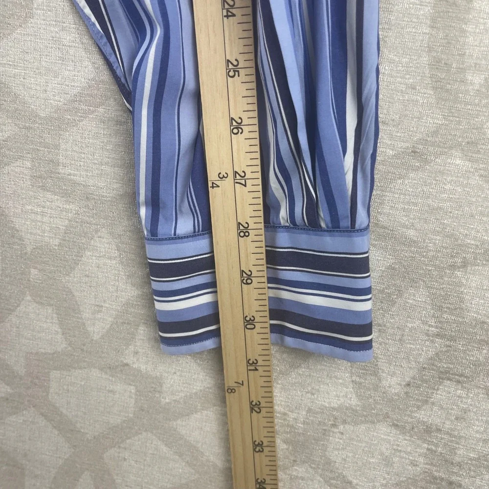 Polo Ralph Lauren Estate Mens XL Blue‎ Striped Classic Fit Button Shirt